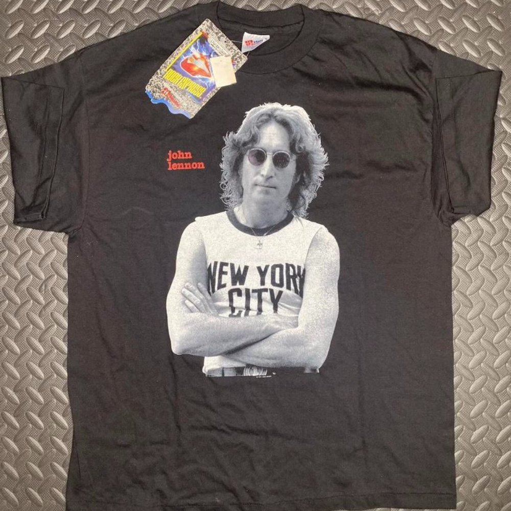 NWT Vintage 1991 John Lennon Shirt Made USA Single Stitch XL